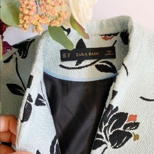 Zara Basic turquoise tulip coat